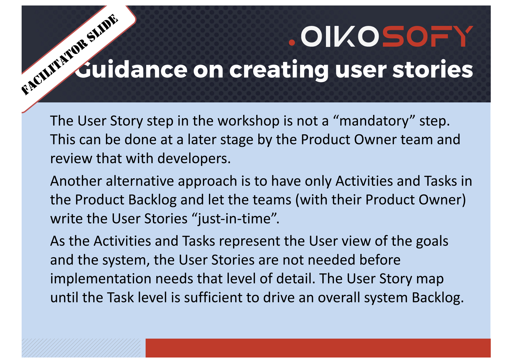 Page 19 of 37 of Oikosofy_-_Scrum_Master_Toolbox_Podcast_-_Story_Mapping_Workshop_-_Facilitator_s_guide_-_v_1.1.pdf